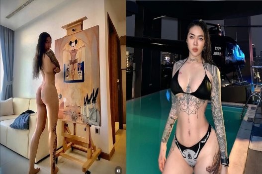 Thủy Tạ sở hữu thân hình gợi cảm mê hoặc, âm hộ dâm đãng nóng bỏng khiến ai nhìn cũng phải thèm thuồng