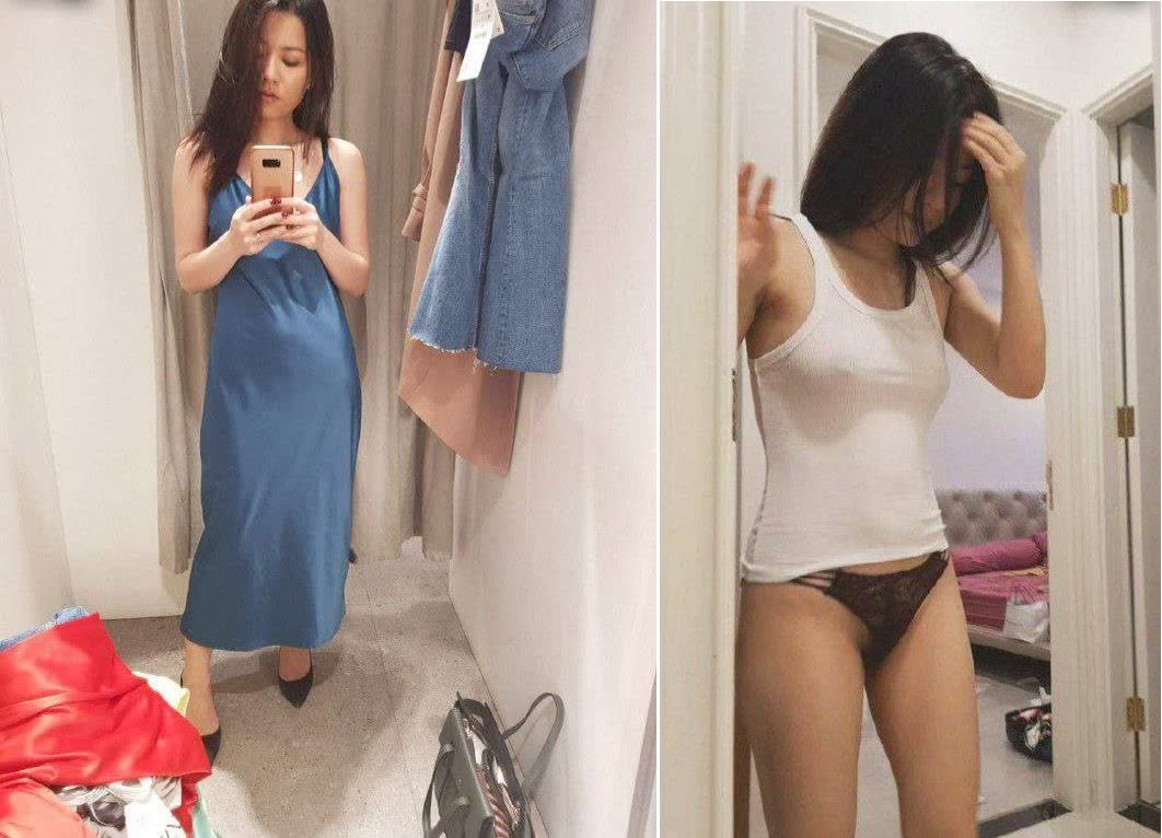 Vợ dâm đãng liên tục mặc quần lọt khe lả lướt trước mặt chồng